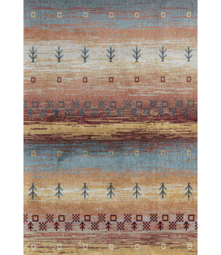 Warm Horizon Throw Rug